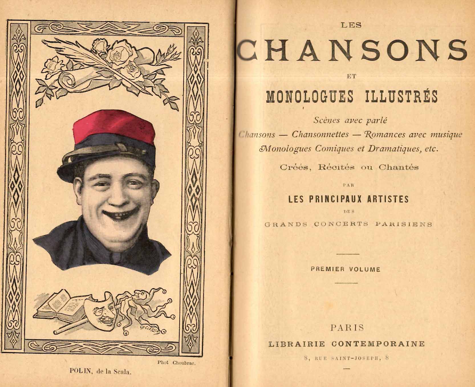 Les Chansons et Monologues illustrés. Scènes avec parlé. Chansons - Chansonnettes - Romances avec musique - Monologues Comiques et Dramatiques, etc.
